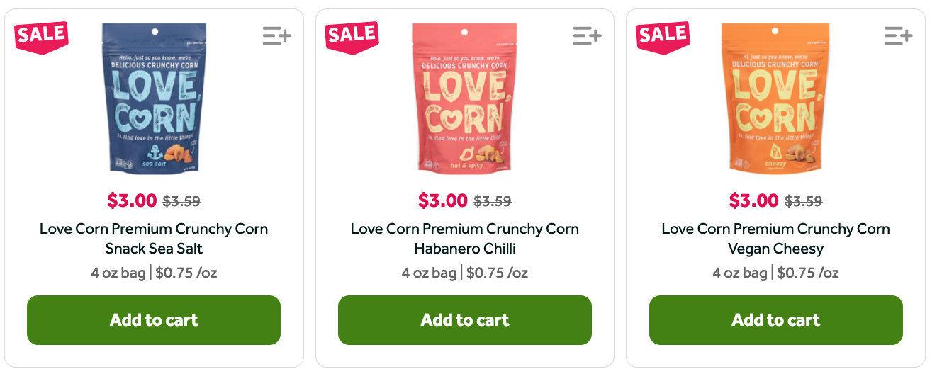 Love Corn Corn, Premium, Habanero Chilli, Crunchy - 4 oz