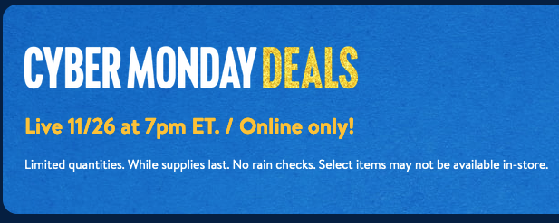 Walmart Cyber Monday Deals Start Today! | 4pm for Walmart+ & 7PM for ...