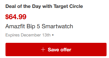 Amazfit Bip 5 Smartwatch : Target