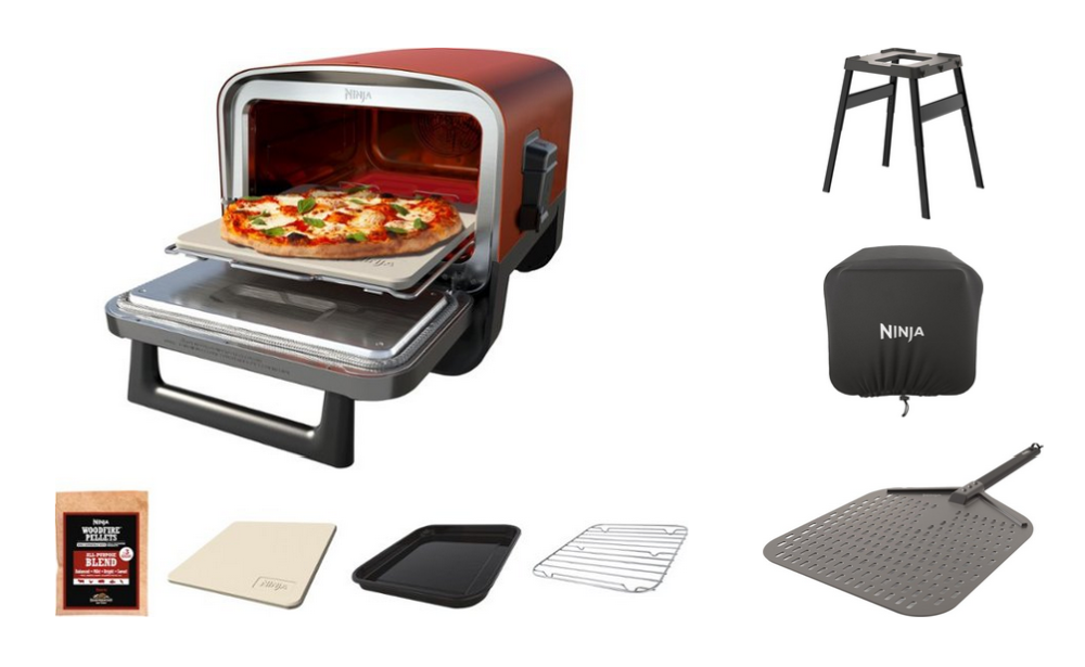 Ninja Woodfire 8-in-1 Outdoor Oven with Pizza Peel