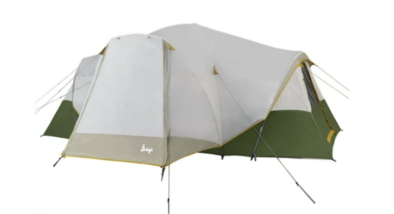 Slumberjack Riverbend 10-Person, 3-Room, Hybrid Dome Tent just $55 ...