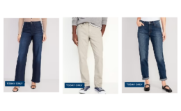 Today Only! Old Navy WOW Jeans $10-$15 + Extra 20% Off for Cardholders