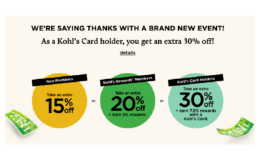 Kohl's Customer Appreciation Event | 30% Off for Card Holders & 20% Off for Rewards Members
