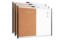 Amazon Basics Magnetic Dry-Erase Combo Rectangular Board, Pack of 3, $6.66 Each at WOOT!