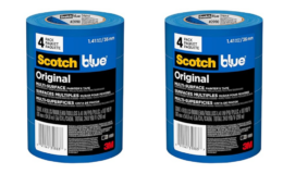 Hurry! Will Sell Out! 70% Off ScotchBlue Painter's Tape, 1.41in x 60yd, 4 Rolls