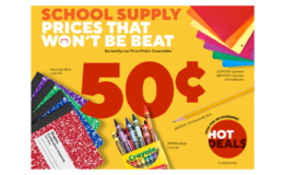 Staples School Supply Deals | Crayola 24 Pk $.50, 1 Subject Notebooks $.35, Composition Books $.50 & More