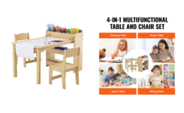 60% Off Kids Art Table and 2 Chairs at Amazon