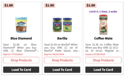 Over $100 in New ShopRite eCoupons -Save on Barilla, Blue Diamond, Coffee Mate & More