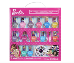 Walmart+ Week Deal | Barbie-18 Pcs  Quick-Dry Kids Nail Polish Set  just $12.69