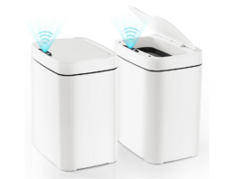 57% off 2 pack Touchless Bathroom Trash Cans on Amazon | Only $15 each