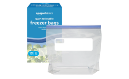 24% Off + Extra 25% Off Amazon Basics Reclosable Freezer Quart Bags, Stand & Fill Base, 120 Count {Amazon}