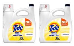 Stock Up Price! Tide Simply Liquid Laundry Detergent, Free & Sensitive, 117 oz, 89 Loads {Amazon}