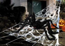 70% off Large Outdoor Spider Web & Spider on Amazon | Halloween Decor