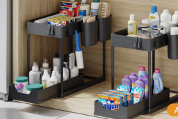 55% off Under Sink Organization on Amazon | Under $15