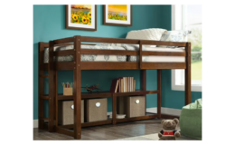 Better Homes and Gardens Greer Twin Loft Storage Bed $95.85 (Reg. $234) at Walmart!