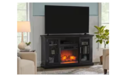 Ryden 60 in. W Freestanding Media Mantel Infrared Electric Fireplace just $149 (Reg. $505) at Home Depot