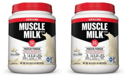 Muscle Milk Protein Powder, Vanilla Creme, 30.9 oz $8.99 (Reg. $23)