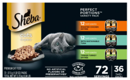 Sheba Wet Cat Food Cuts In Gravy Variety Pack 36 pack $14.65 (Reg. $39) at Walmart