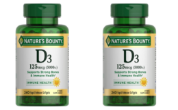 Double Stack! 35% off + $8.02 Off Nature's Bounty Vitamin D3 5000IU 240 Ct on Amazon