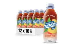 Stock Up Deal! Snapple Zero Sugar Peach Tea, 16 fl oz (Pack of 12) on Amazon | 79¢ a Bottle