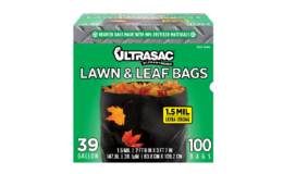 Ultrasac - Lawn & Leaf Cleanup Bags, 39 Gallon, 100 Count $13.92 (Reg. $35) at Walmart