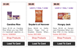 Over $100 in New ShopRite eCoupons -Save on Carolina Rice,  Hungry Man, Snyders or Hanover & More