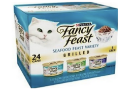 Hurry!  Purina Fancy Feast Purina Grilled Seafood Feast Variety Pack 24 Pk Just $10.99 (Reg. $17.99) | 46¢ each