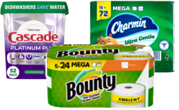 Household Deal at Target! Pay $26 for $62 worth of Bounty, Charmin & Cascade {Rebate}