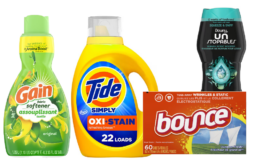 Bounce, Downy, Gain or Tide Simply Laundry Care just 4 for $10 at Walgreens