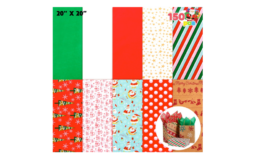 32% off 150 Sheets Christmas Tissue Paper at Amazon