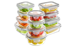 42% off + Extra $10 Off Glass Food Storage Containers with Lids Set of 12 at Amazon