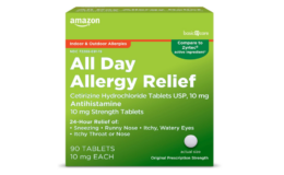 71% Off Amazon Basic Care All Day Allergy, Cetirizine Hydrochloride Tablets, 10 mg, 90 Count