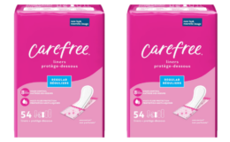 Amazon Prime Day Deal | 92% Off Carefree Panty Liners for Women, Regular, Wrapped, Unscented, 54ct