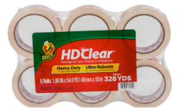 Amazon Prime Day Deal | 50% Off Duck HD Clear Packing Tape - 6 Rolls