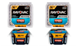 Walmart Deal Days | Rayovac High Energy AA Batteries & AAA Batteries, 1.5 V, 72 Pack Total $19.97 (Reg. $40)