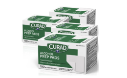 55% Off CURAD Alcohol Prep Pads (Pack of 4 Boxes) at Amazon