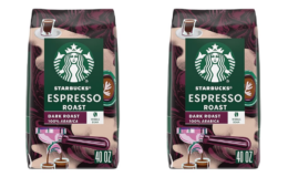 35% Off Starbucks Whole Bean Coffee, Dark Roast Coffee, Espresso Roast 40 oz.