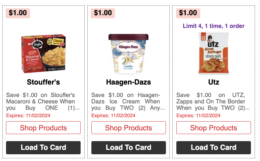 Over $100 in New ShopRite eCoupons -Save on Utz, Haagen Dazs, Stouffer's & More