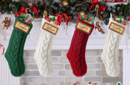 40% off 4 Pack PersonalizedChristmas Stockings on Amazon | Under $17