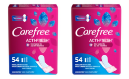 Carefree Acti-Fresh Panty Liners To Go, 54 Count as low as $0.09 at CVS!