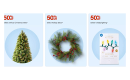 HUGE DEAL!  50% Off Christmas Trees, Lights, and Decor at Target!