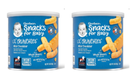 44% off Gerber Snacks for Baby Lil Crunchies (Pack of 6) on Amazon