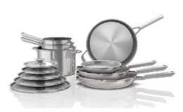 Ninja EverClad 12-Piece Tri-Ply Commercial-Grade Stainless Steel Cookware just $179.84 (Reg. $279.84) at Sam's Club