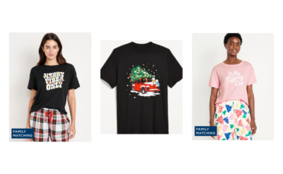 Today Only! $9 Old Navy Flannel Joggers & $5 Holiday Tees