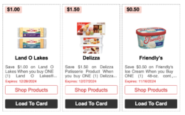 Over $150 in New ShopRite eCoupons -Save on Land O Lakes,  Delizza, Friendly's & More