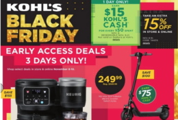 Kohls Pre Black Friday Ad 2024 | 11/8 - 11/10