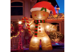 50% off 8ft Blow Up Gingerbread Man on Amazon | Under $35