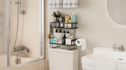 43% off 2 Tier Bathroom Organizer on Amazon | Great for Holidays!