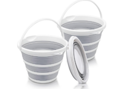 53% off 2 Pack Collapsible Buckets on Amazon | Perfect for the Beach!