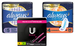 Pay $12.42 for $23.87 worth of Always & Kotex at Target! {Ibotta}